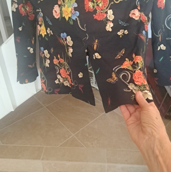 Mens Topman Cotton Floral Blazer. lined sz40R Excellent - Picture 10 of 10